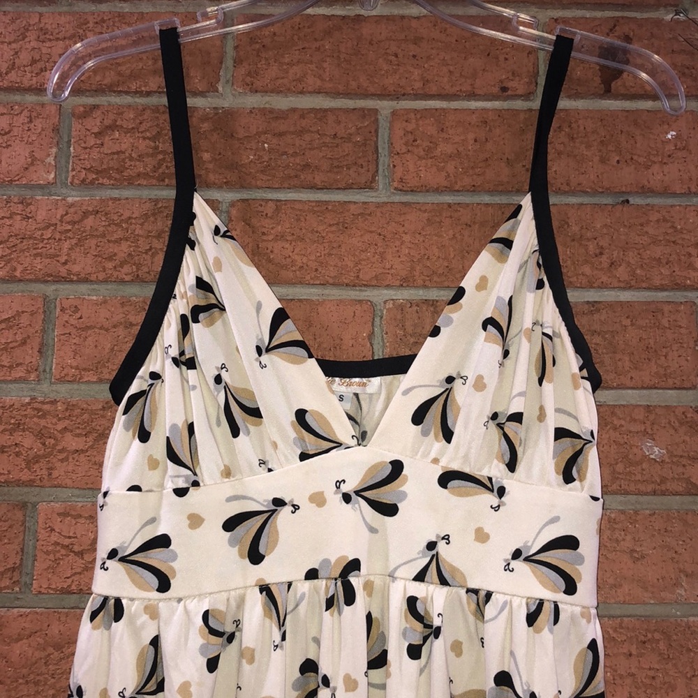 🥂JULIE BROWN🥂BUTTERFLY PRINTED SILK DRESS🥂